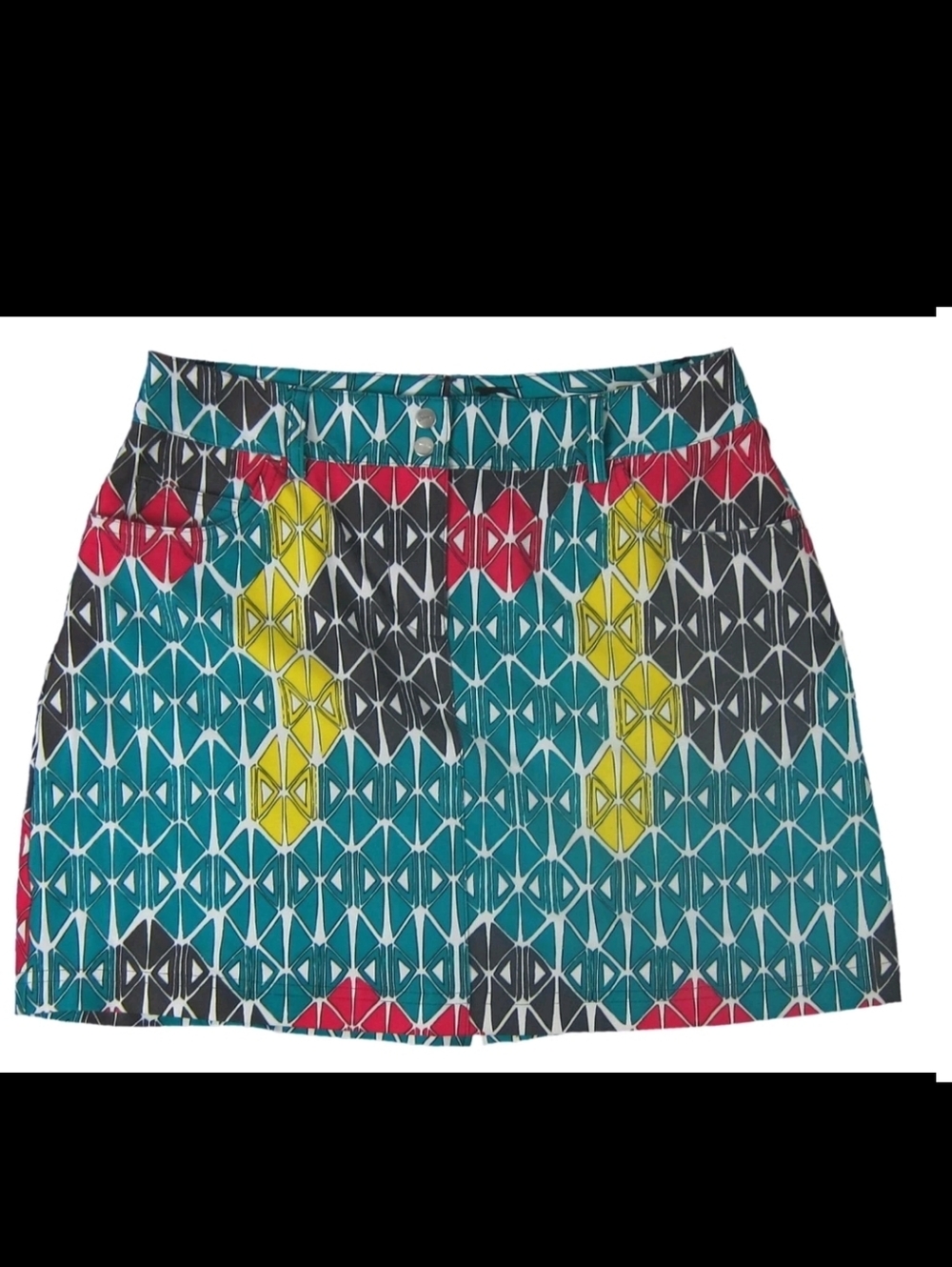 Slazenger Pink and Teal Graphic Golf Skort